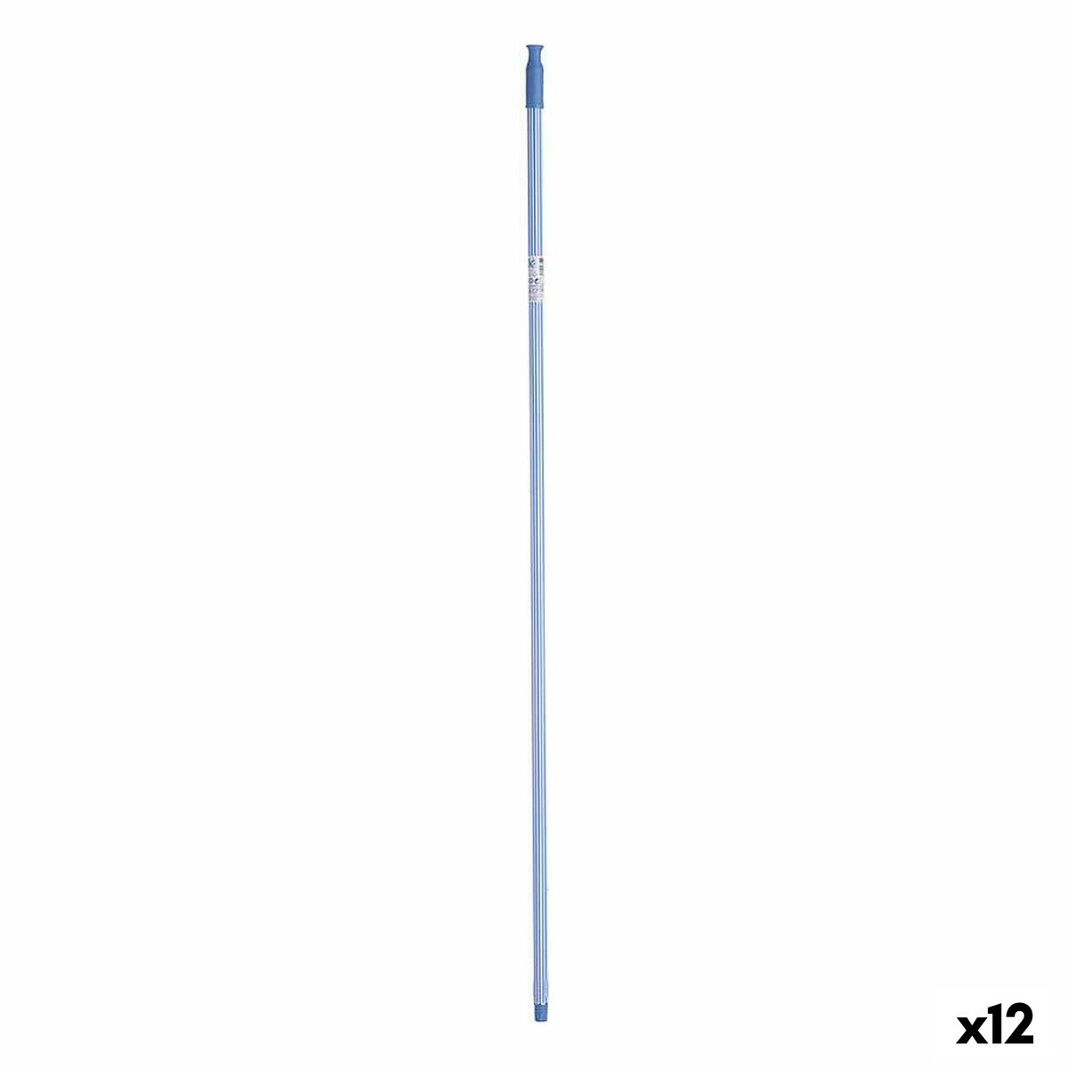 Sopborstskaft Blå Metall 2,3 x 130 x 2,3 cm Ränder (12 antal) - 3