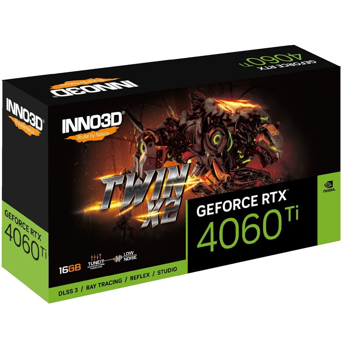 Grafikkort INNO3D N406T2-16D6-178055N Geforce RTX 4060 Ti 16 GB GDDR6 - 2
