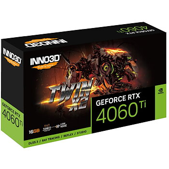 Grafikkort INNO3D N406T2-16D6-178055N Geforce RTX 4060 Ti 16 GB GDDR6