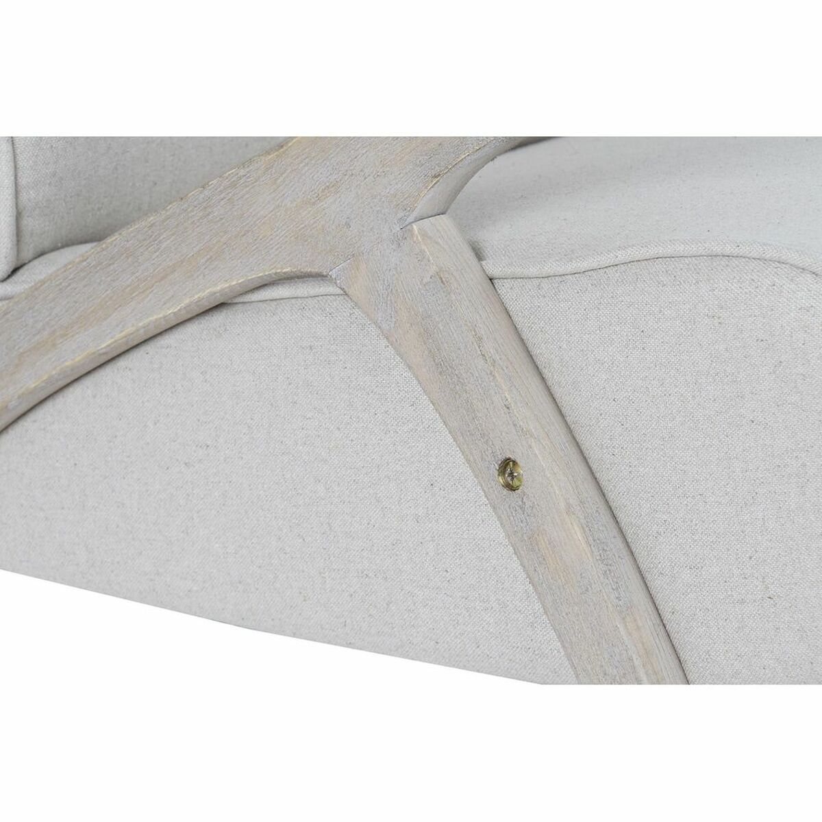 Fåtölj DKD Home Decor Gran Beige Polyester (57 x 55 x 85 cm) - 2