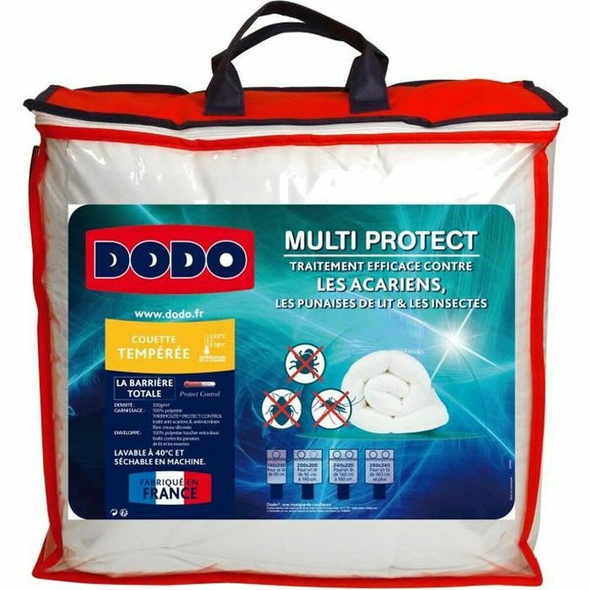 Täcke DODO Anti-dammkvalster 200 x 200 cm