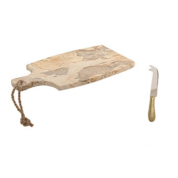 Skärbräda Home ESPRIT Beige Gyllene Modern 20 X 38 X 1,5 CM