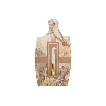 Skärbräda Home ESPRIT Beige Gyllene Modern 20 X 38 X 1,5 CM