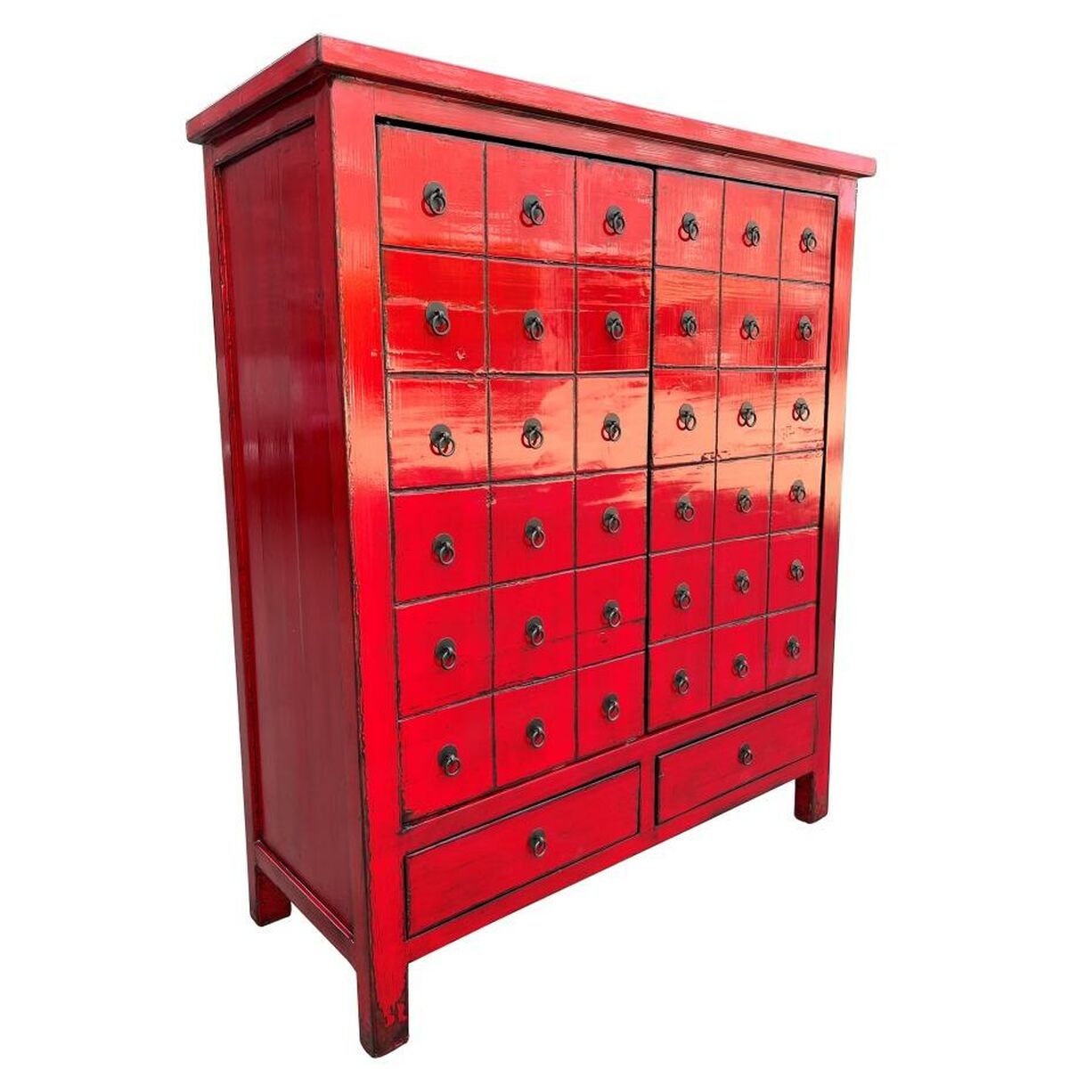 Byrå DKD Home Decor Röd Almträ Orientalisk Lackad 102 x 42 x 120 cm - 6