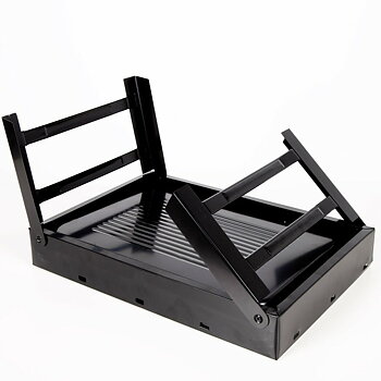 Bärbar Grill Aktive Rektangulär Svart 50 x 23 x 30 cm (2 antal)