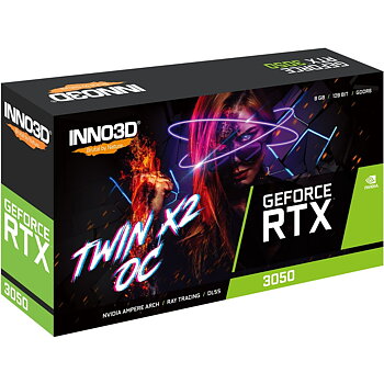 Grafikkort INNO3D N30502-08D6X-1711VA41 Nvidia GeForce RTX 3050 8 GB GDDR6