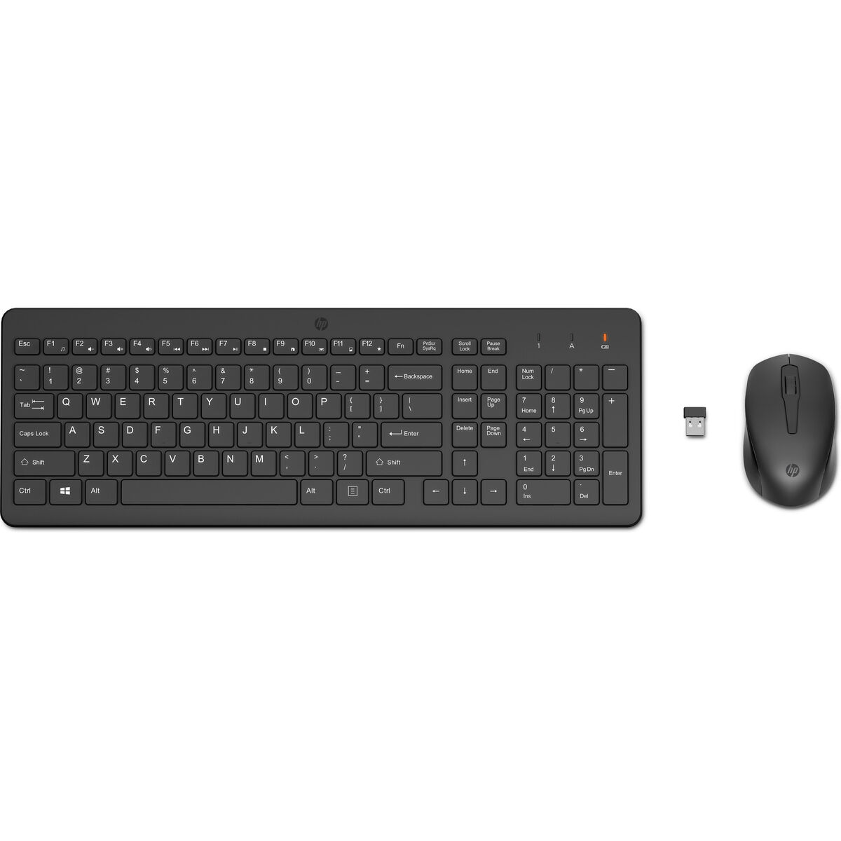 Tangentbord och Mus HP 2V9E6AA Svart QWERTY