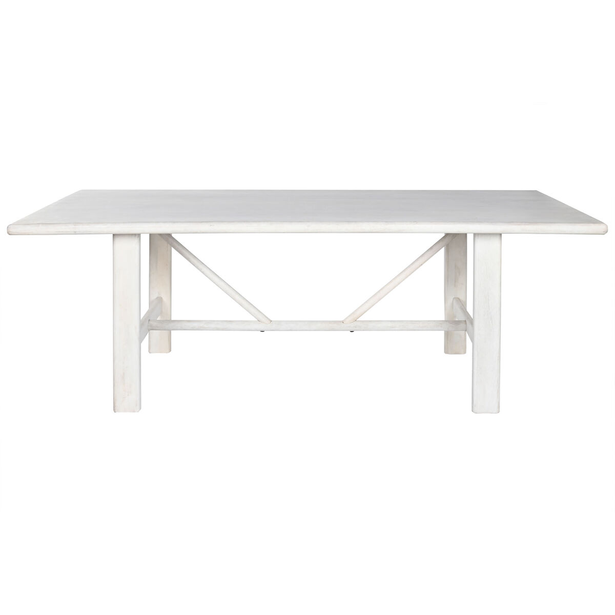 Matsalsbord Home ESPRIT Vit Mangoträ 213,4 x 96,5 x 76,2 cm