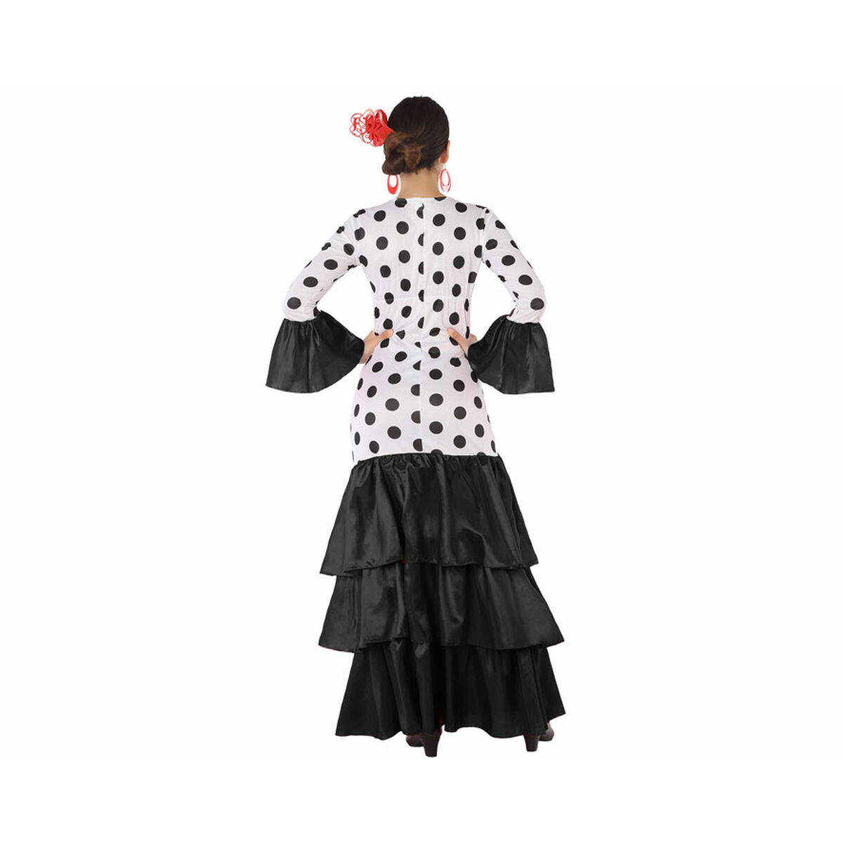 Maskeraddräkt vuxna Svart Flamencodansare Spanien - 8
