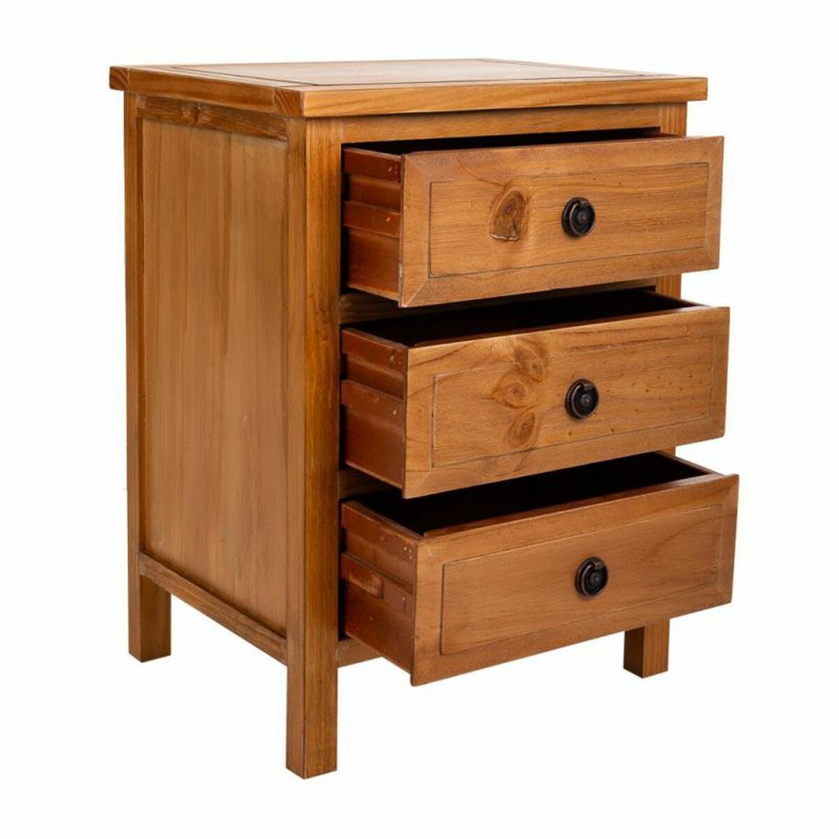 Nattduksbord Alexandra House Living Brun 62 x 37 x 47 cm - 3