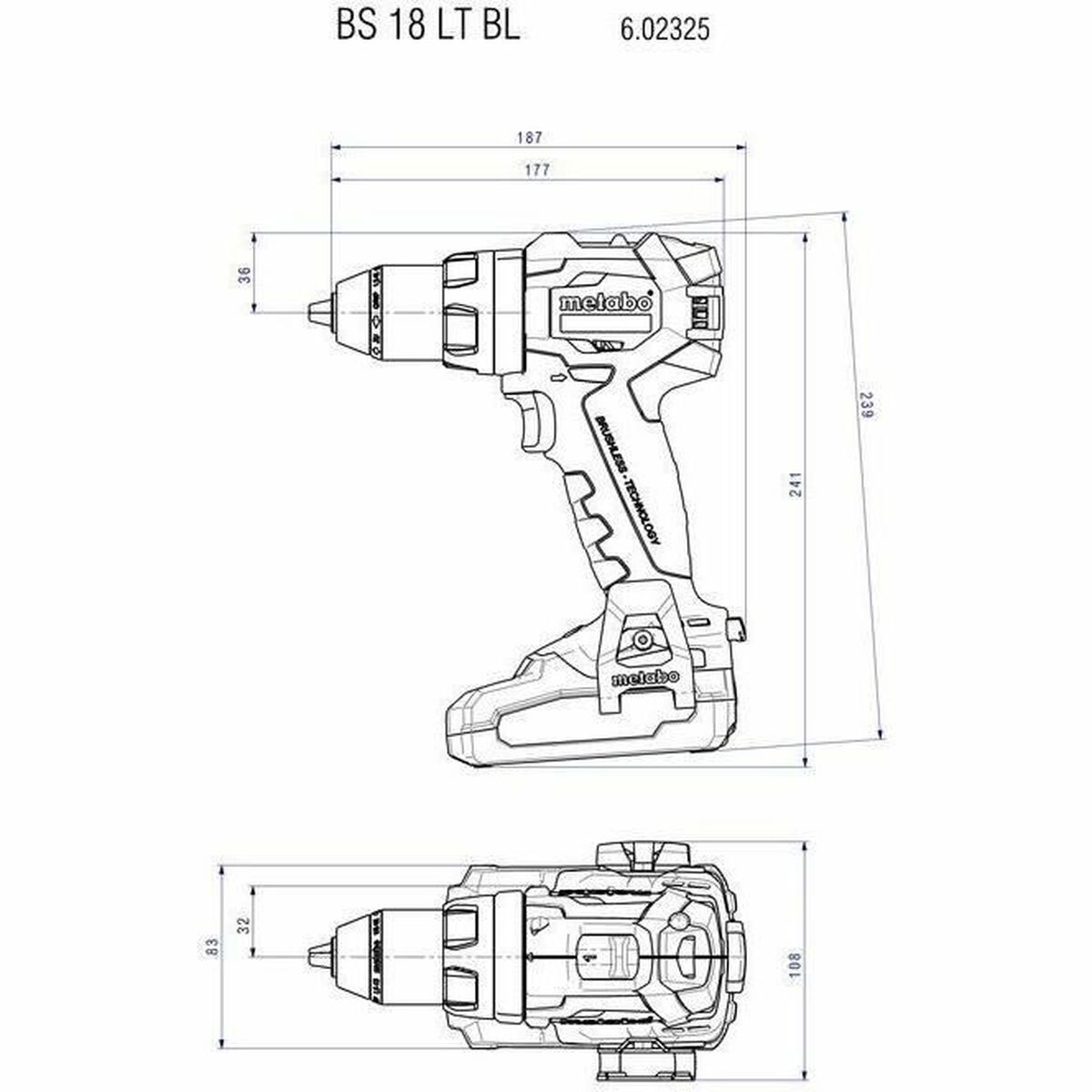 Borr- och tillbehörssats Metabo 685208650 18 V - 4
