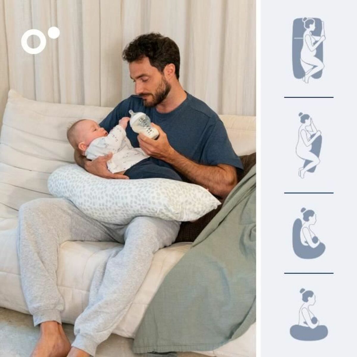 Breastfeeding Cushion Doomoo Grön XXL (2 antal) - 6