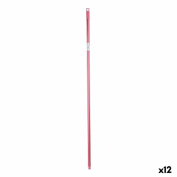 Sopborstskaft Rosa Metall 2,3 x 130 x 2,3 cm (12 antal)