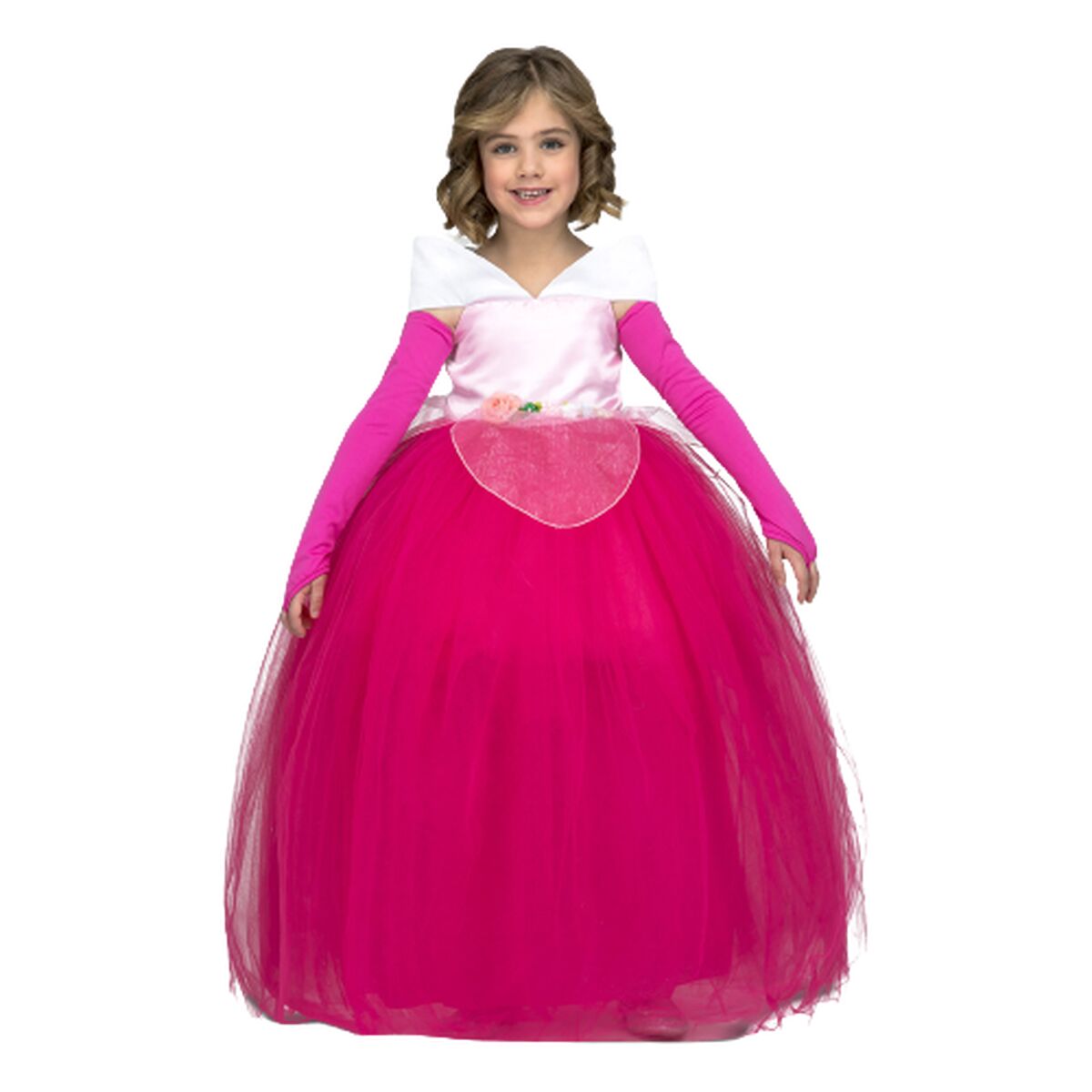 Maskeraddräkt för barn My Other Me Prinsessa Rosa (3 Delar)