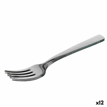 Gaffelset Quttin Madrid Silvrig 18,8 x 2,3 cm 3 Delar (12 antal)
