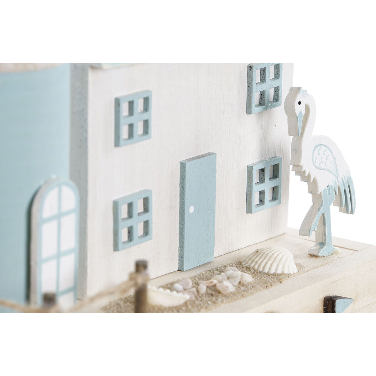 Prydnadsfigur Home ESPRIT Blå Marinblå 17 x 8,5 x 30 cm (2 antal) - 3