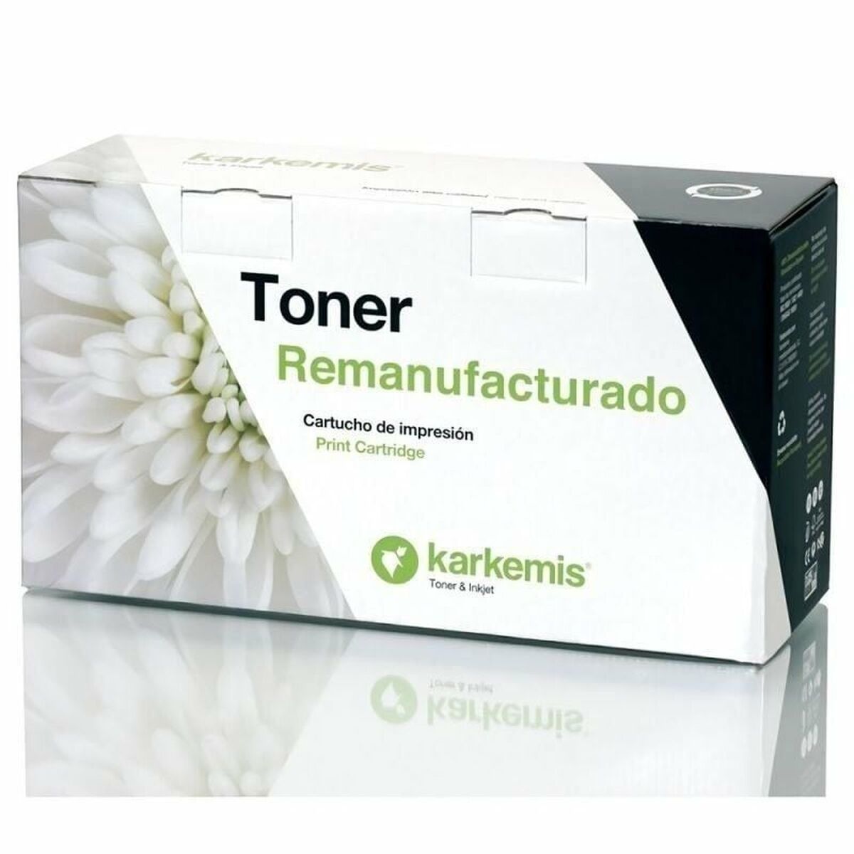 Återvunnen Toner Karkemis 052H Svart