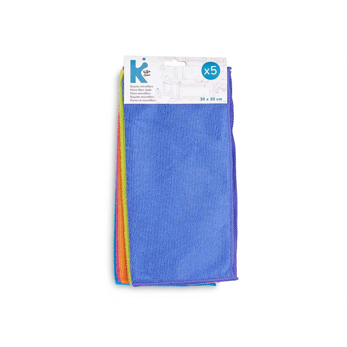 Rengöringstrasor Multicolour 30 x 30 x 0,02 cm 15,5 x 31,5 x 2,5 cm (12 antal) - 5
