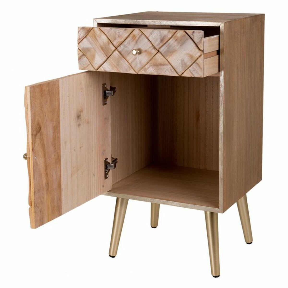 Nattduksbord Alexandra House Living Brun 35 x 71 x 40 cm - 4