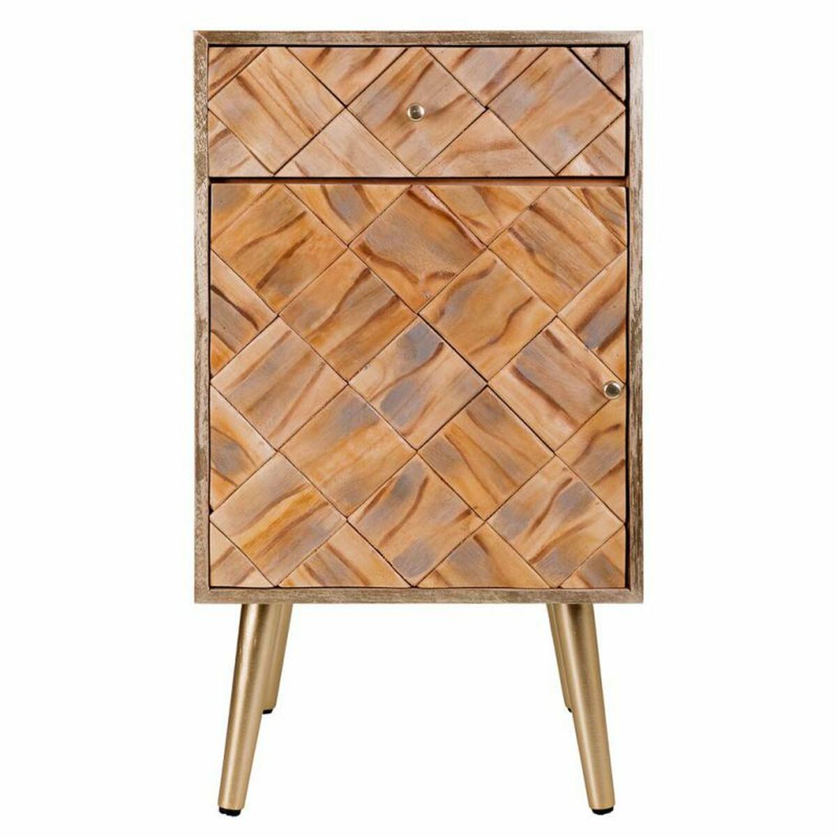 Nattduksbord Alexandra House Living Brun 35 x 71 x 40 cm - 3