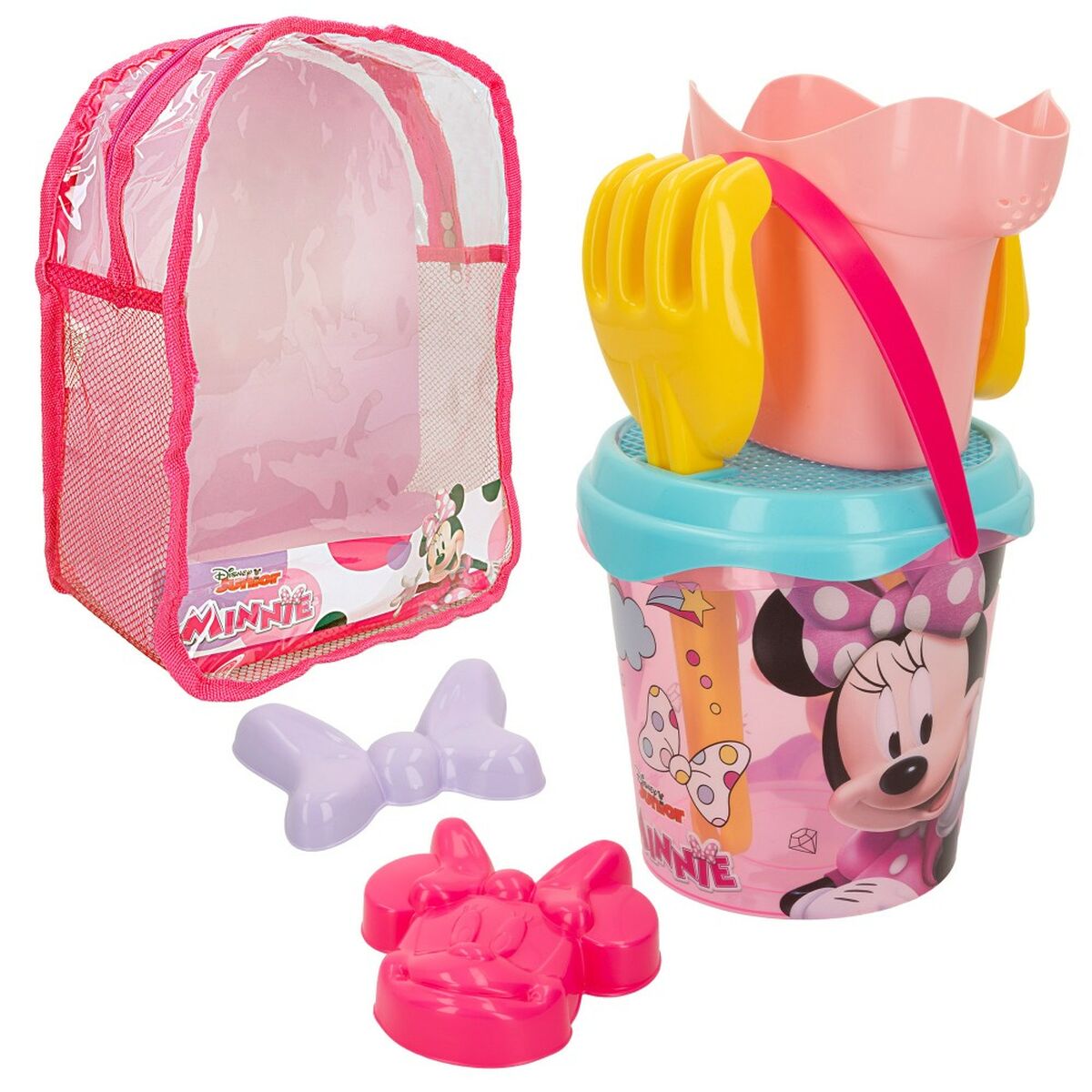 Strandleksaker set Minnie Mouse 18 x 16 x 18 cm (12 antal) - 2