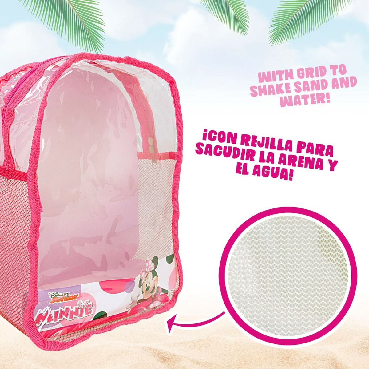 Strandleksaker set Minnie Mouse 18 x 16 x 18 cm (12 antal) - 4