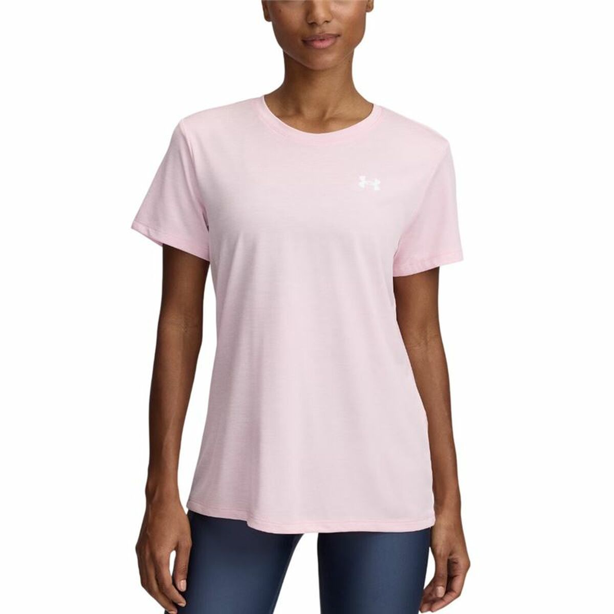 T-shirt med kortärm Herr Under Armour Tech Rosa