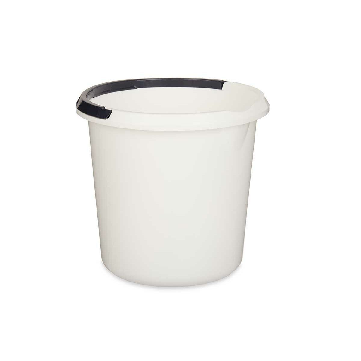 Spann med handtag Vit Antracitgrå 10 L 30 x 28,5 x 30 cm (18 antal) - 6