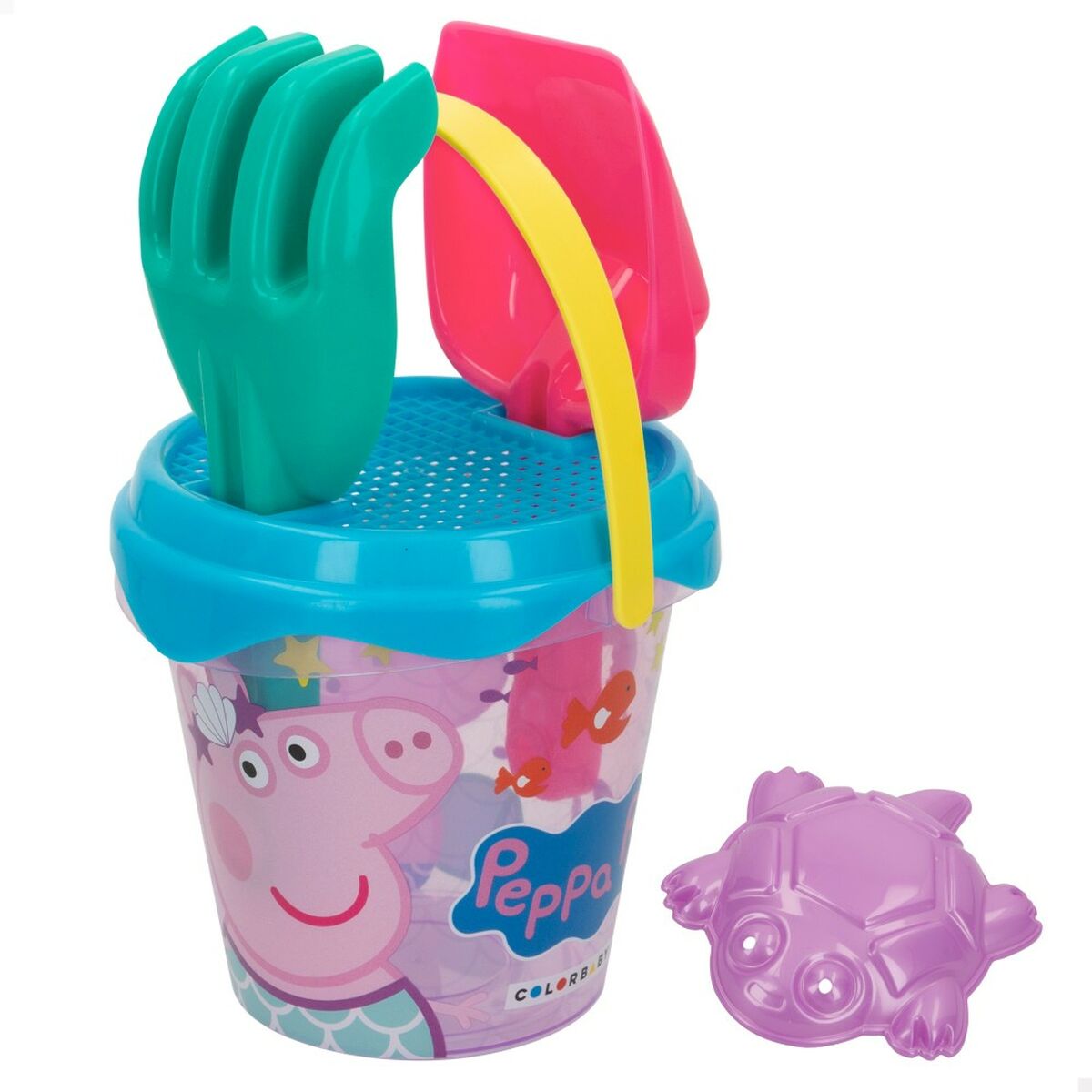 Strandleksaker set Peppa Pig 14 x 12,5 x 14 cm (24 antal) - 2