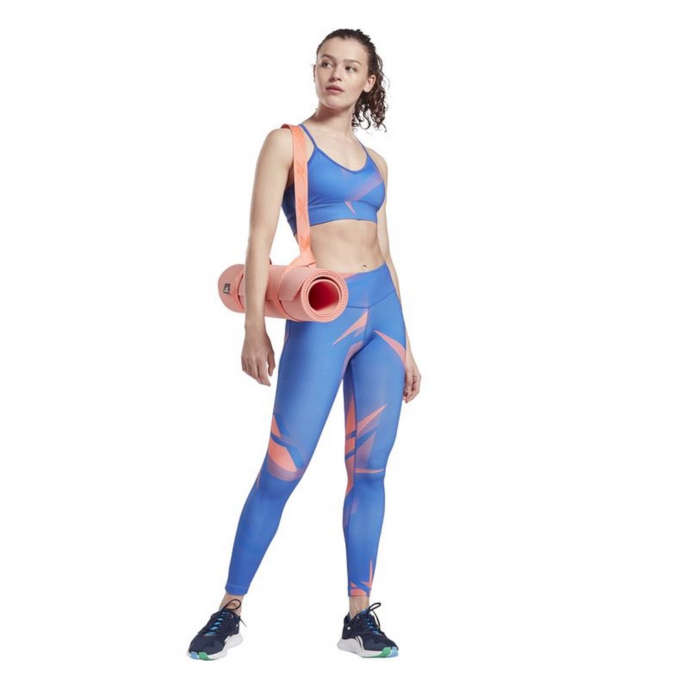 Sport-leggings, Dam Reebok MYT Printed Blå - 7