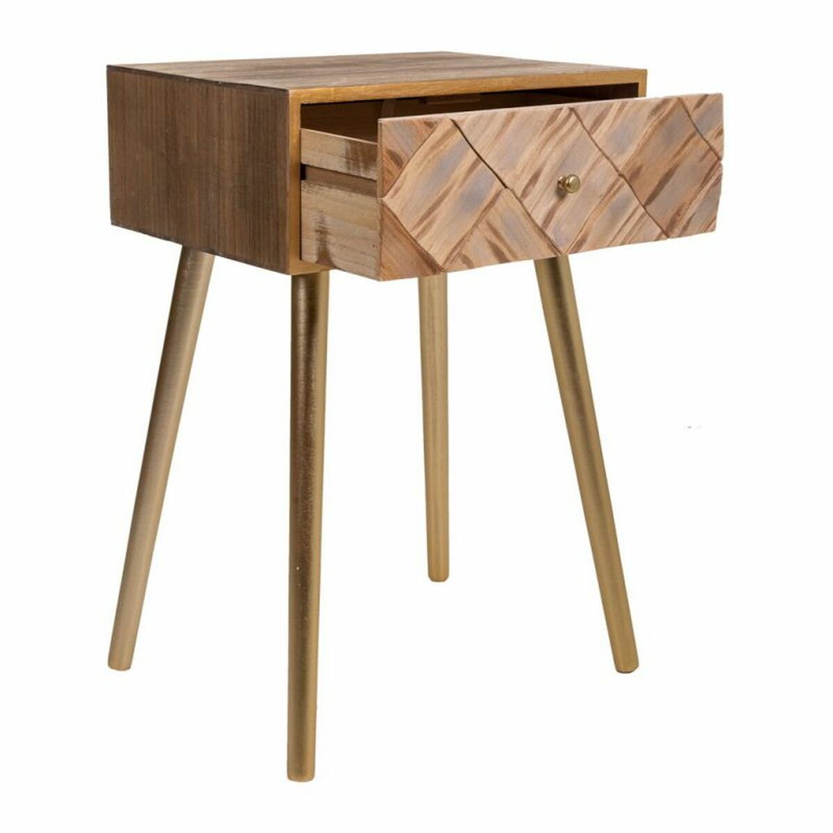 Nattduksbord Alexandra House Living Brun 34 x 67 x 45 cm - 4
