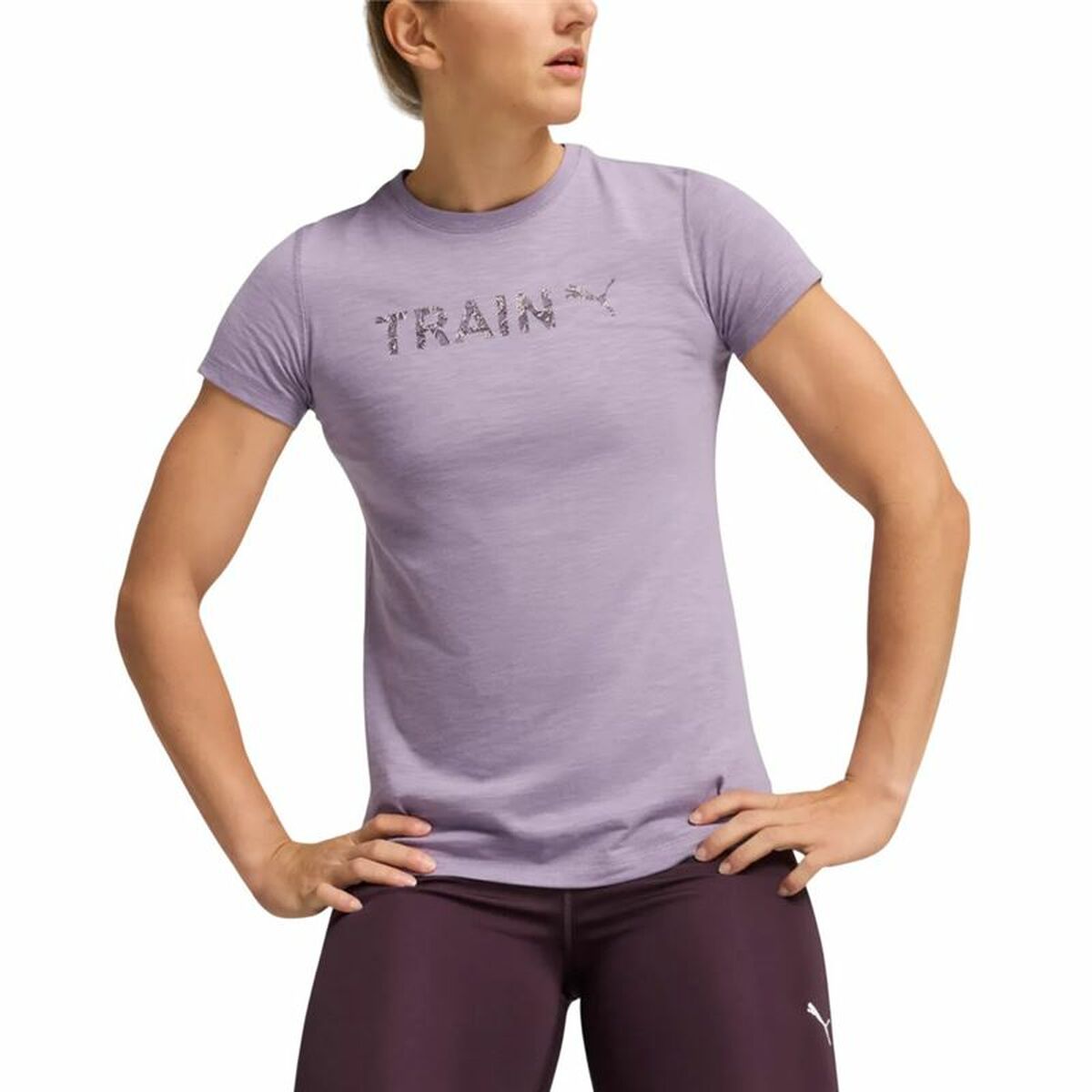 T-shirt med kortärm Dam Puma Graphic Train Lavendel - 3