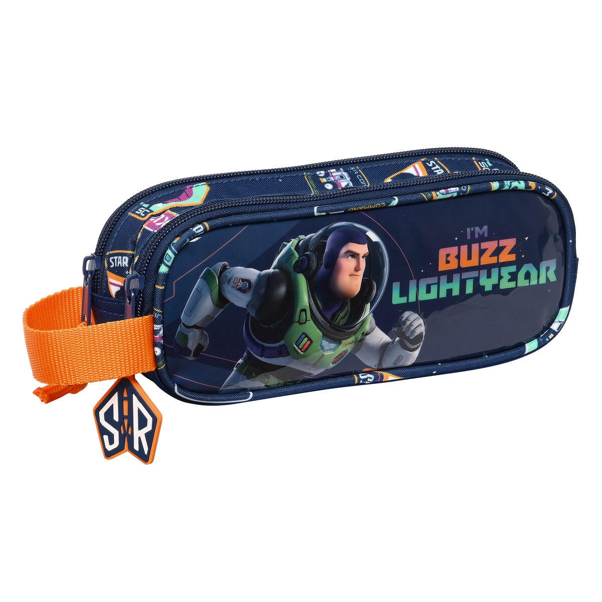 Dubbel bär-allt Buzz Lightyear Marinblå (21 x 8 x 6 cm) - 4
