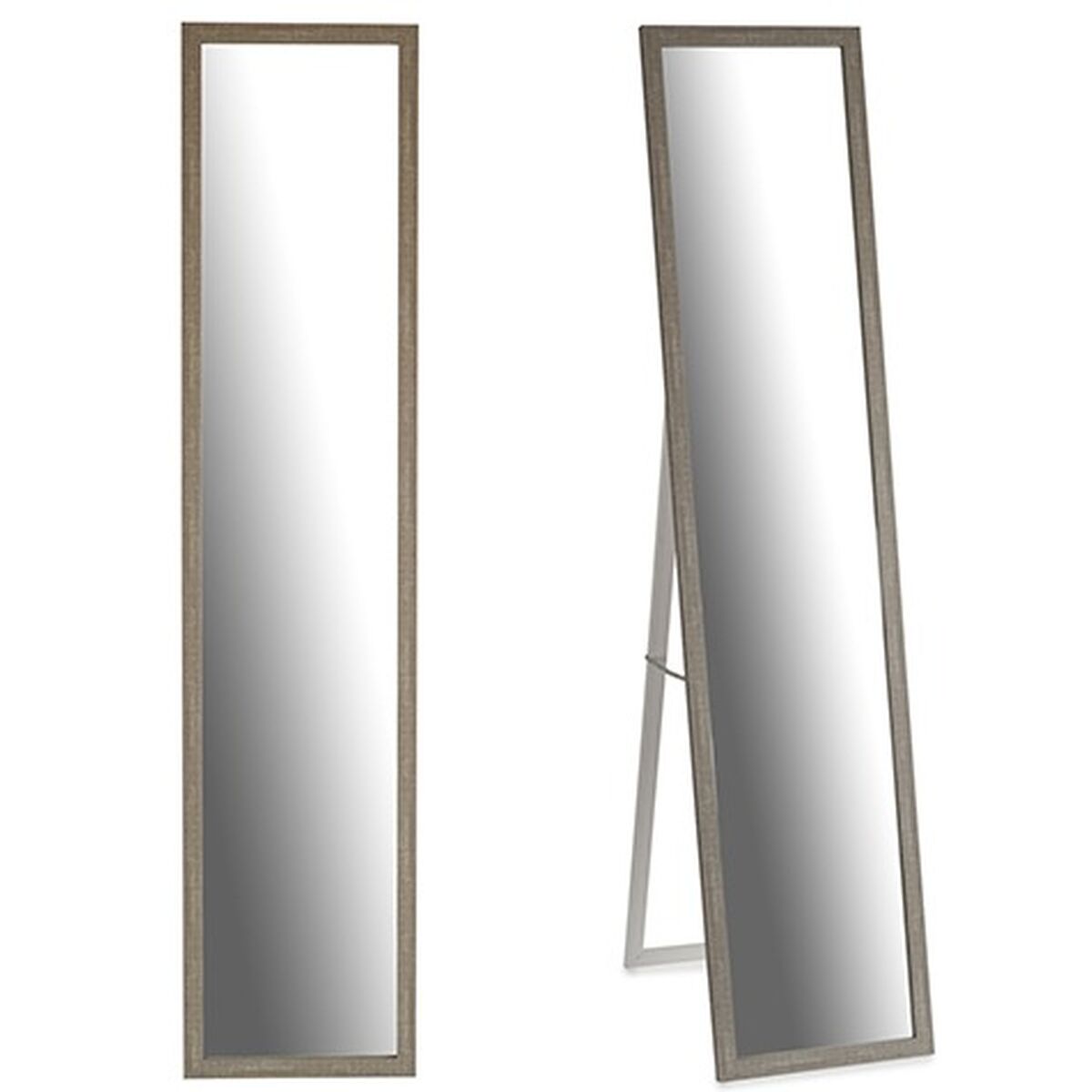 Fristående spegel Gift Decor Grå Trä Glas Trä MDF 44 x 32,5 x 120 cm 32,5 x 130 x 3 cm 33 x 130 x 4,2 cm (6 antal) - 2