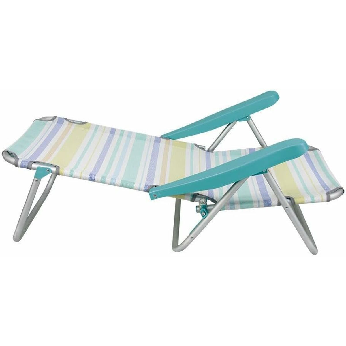 Fällbar stol med nackstöd 80 x 65 x 45 cm Multipla positioner Randig - 2