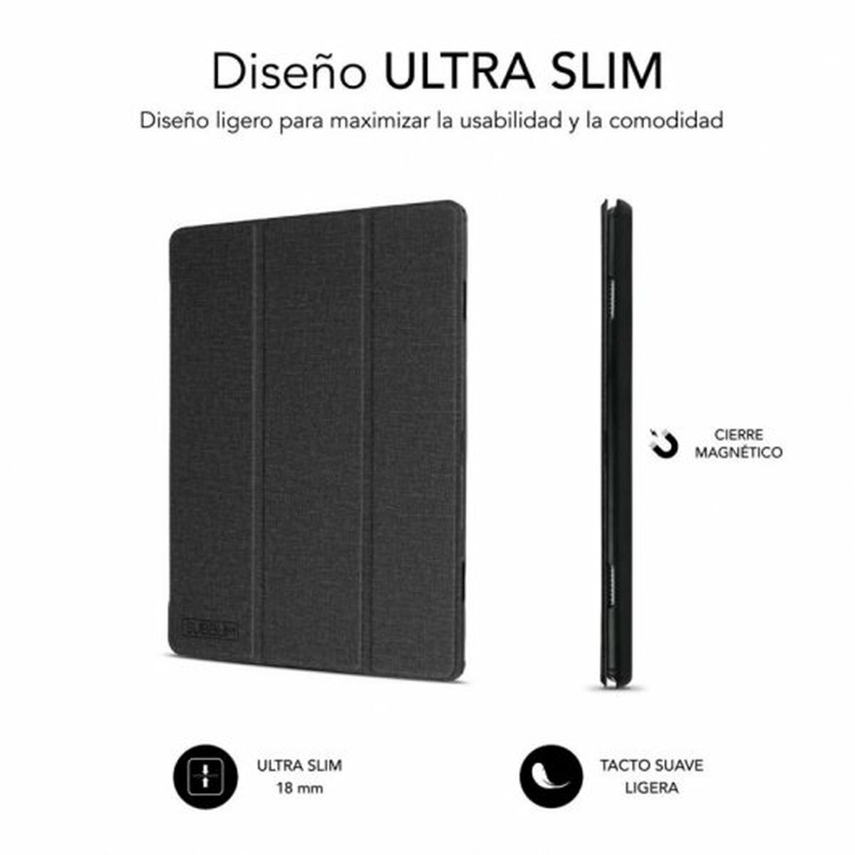 Fodral till Läsplatta Subblim Svart 10,1" (Renoverade A) - 8