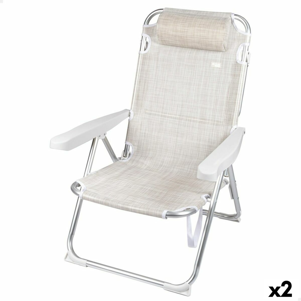 Hopfällbar Stol Aktive Ibiza 48 x 90 x 60 cm (2 antal)