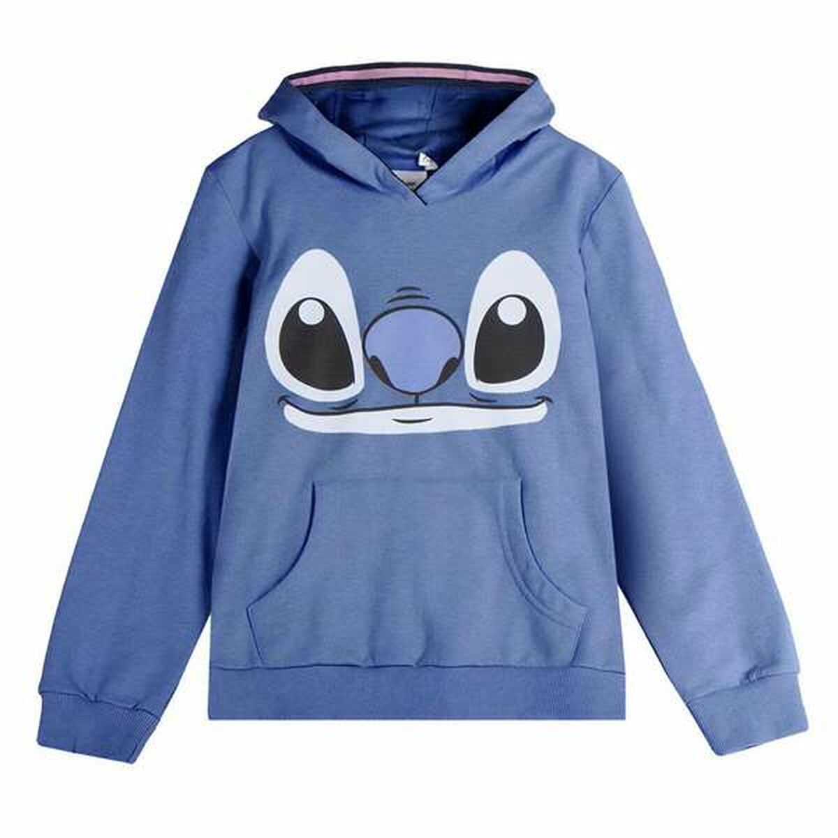 Tröja med huva Unisex Stitch Blå