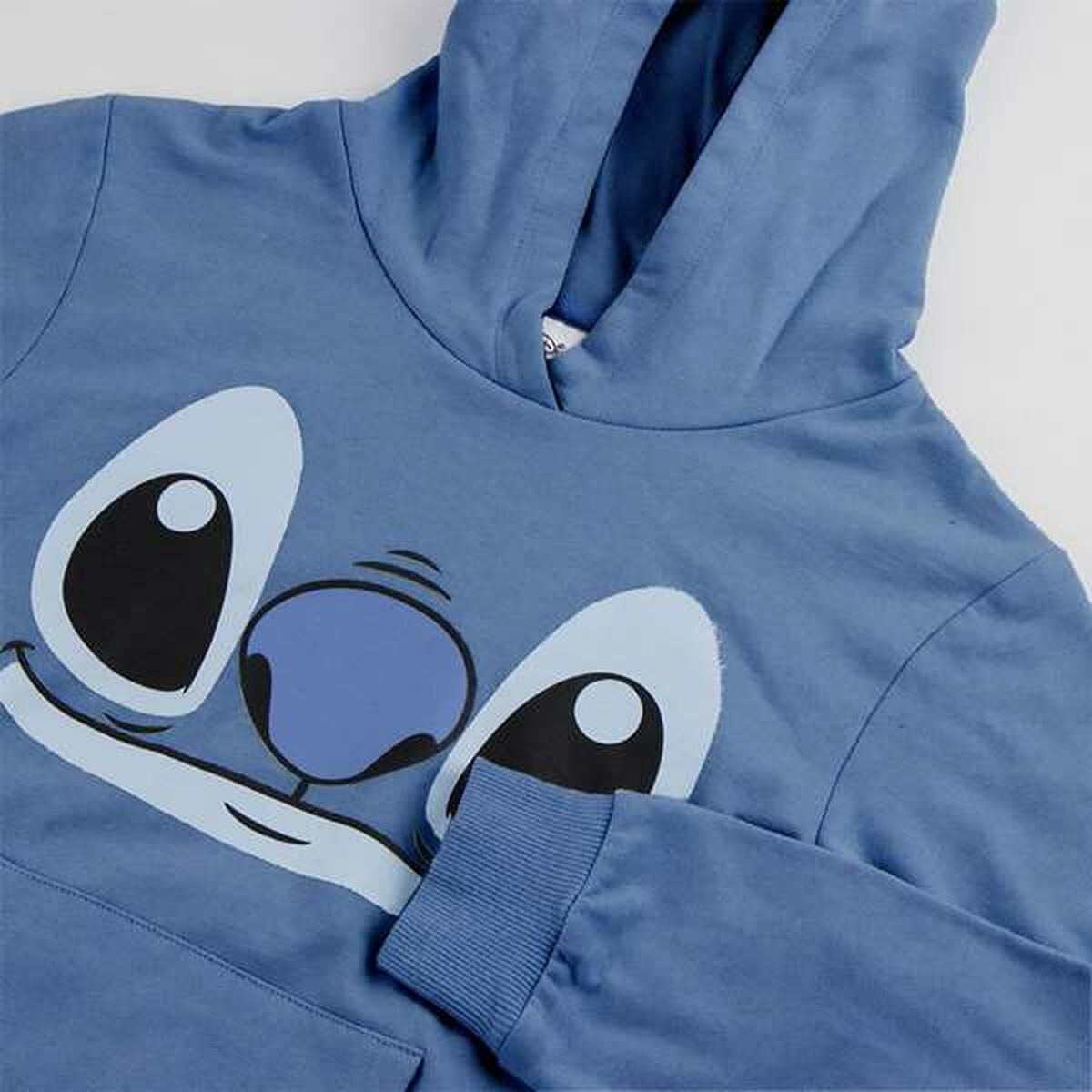 Tröja med huva Unisex Stitch Blå - 3