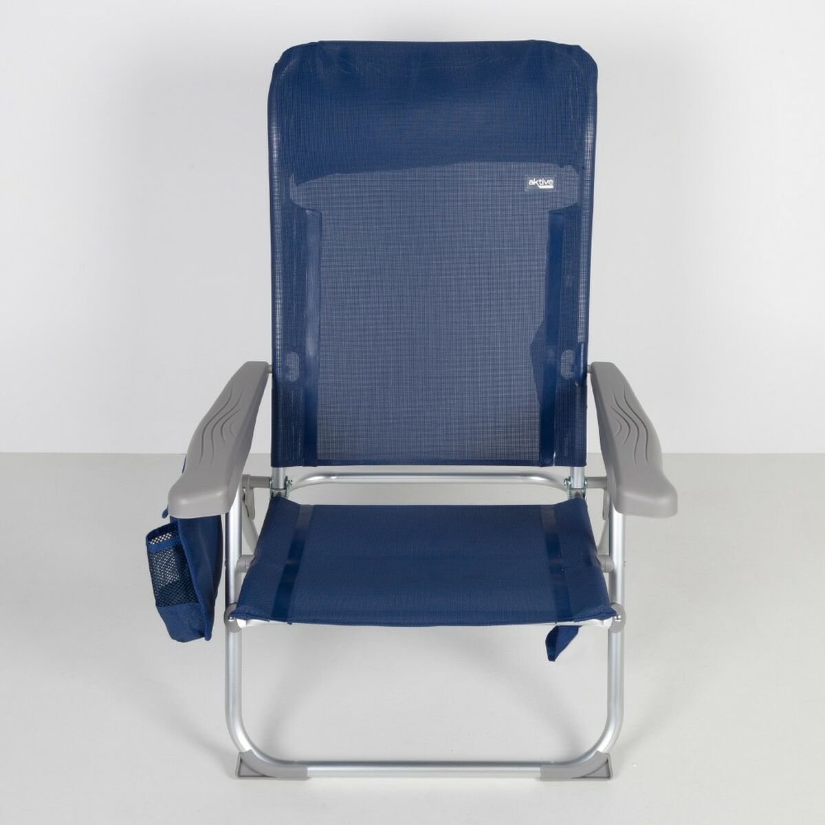 Strandstol Aktive Slim Hopfällbar Marinblå 47 x 87 x 58 cm (2 antal) - 6