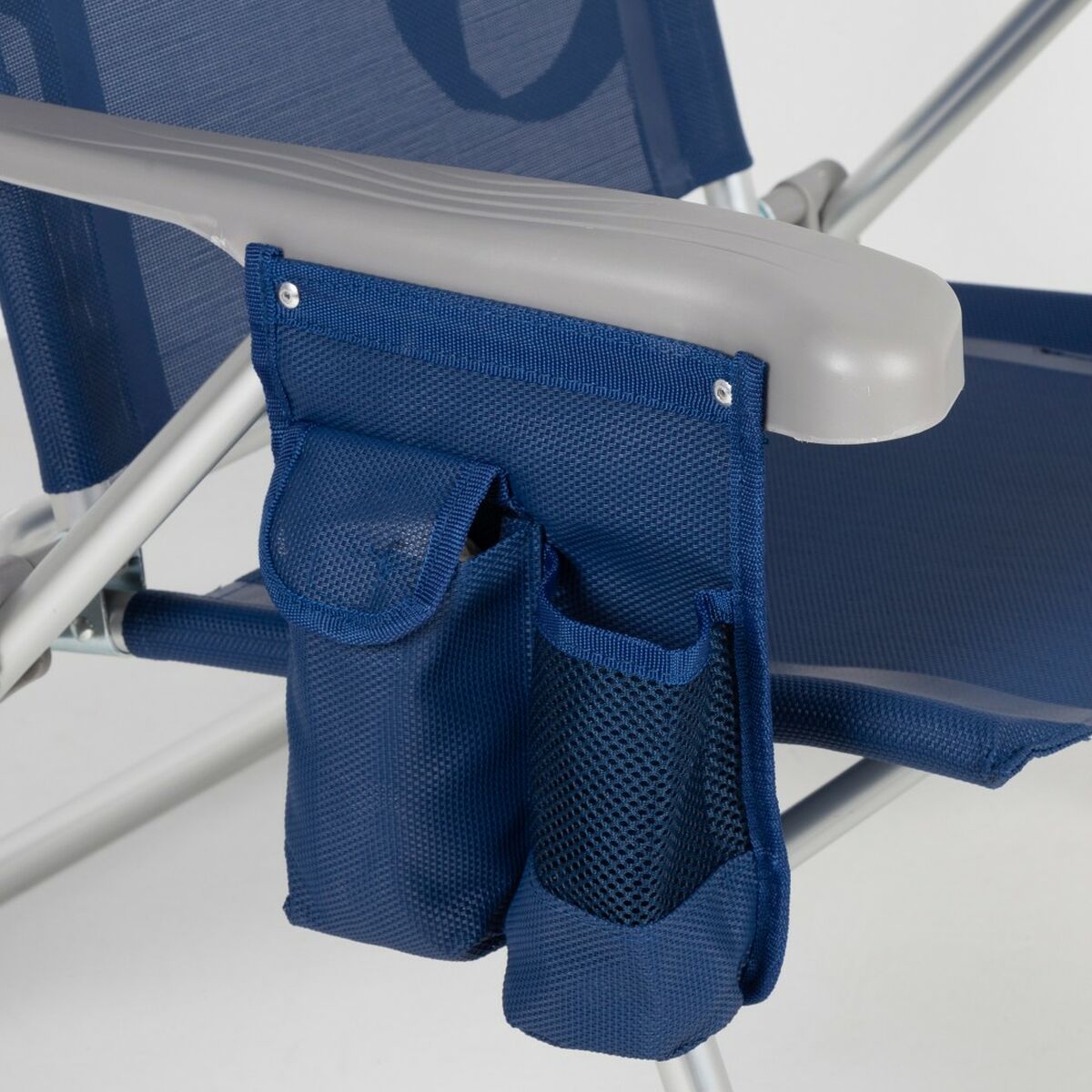 Strandstol Aktive Slim Hopfällbar Marinblå 47 x 87 x 58 cm (2 antal) - 7