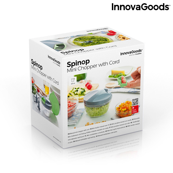 Manuell minihackare med dragsladd Spinop InnovaGoods - 2