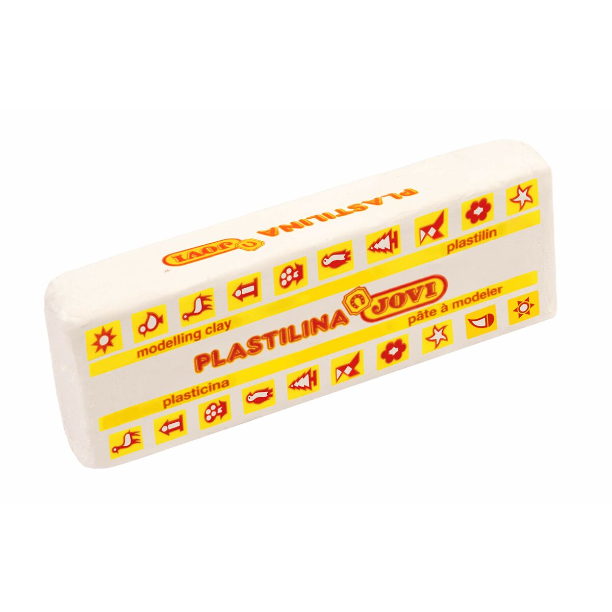 Modellera i stavar Jovi School 150 g Vit (15 Delar) - 5