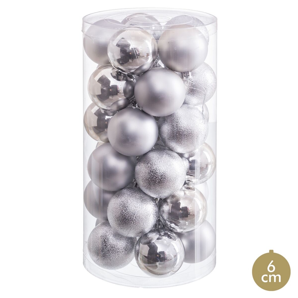 Julgranskulor Röd Plast Ø 6 cm (30 antal) - 2