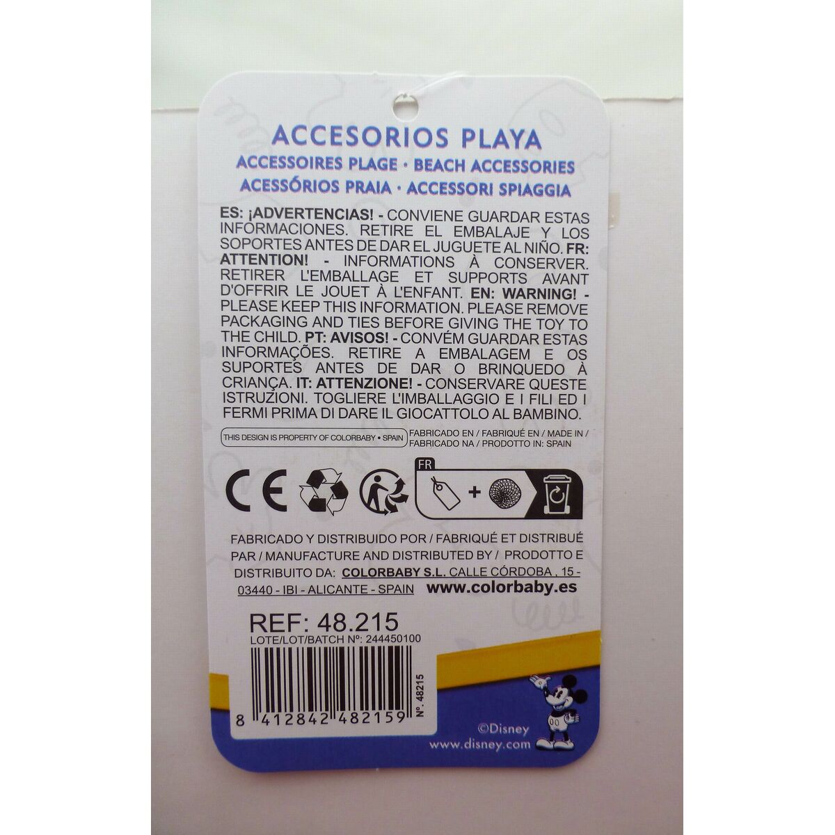 Strandleksaker set Mickey Mouse 18 x 16 x 18 cm Multicolour - 6