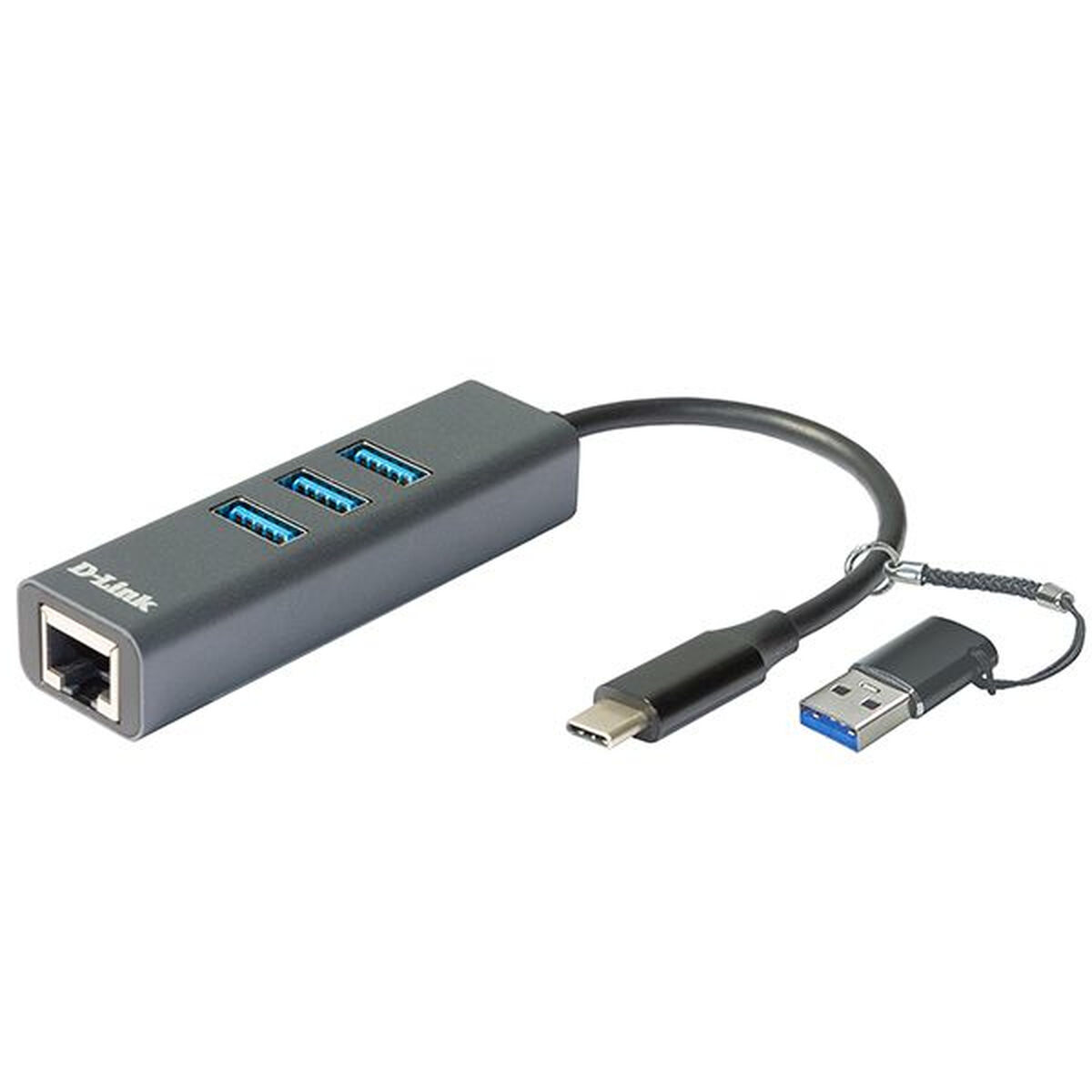 USB-HUB D-Link DUB-2332 Grå