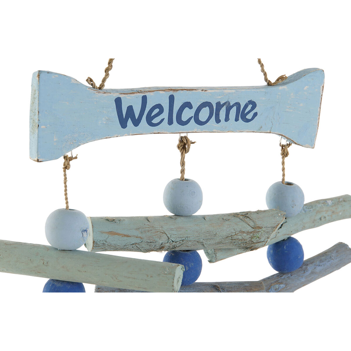 Hängdekoration Home ESPRIT Blå Vit Medelhavs 26 x 2 x 47 cm (2 antal) - 4