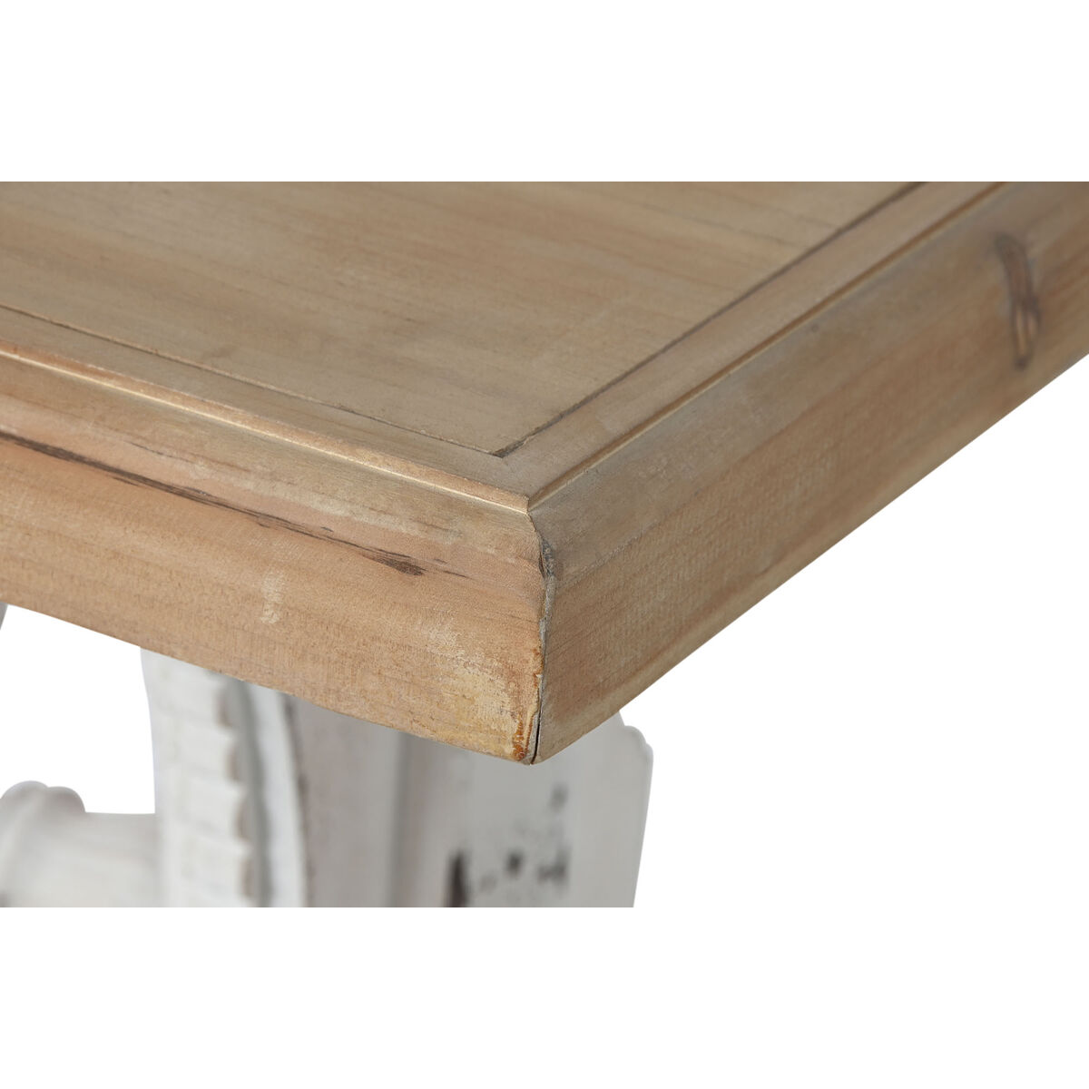 Matsalsbord Home ESPRIT Vit Naturell Gran Trä MDF 180 x 90 x 76 cm - 3