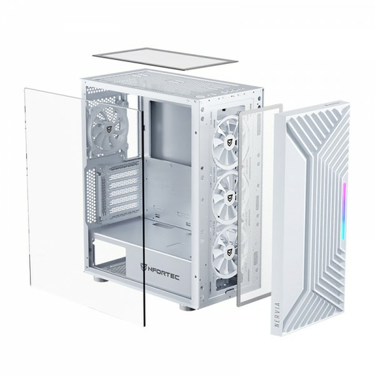 ATX Semitorn Nfortec NF-CS-NERVIA-W Vit - 2