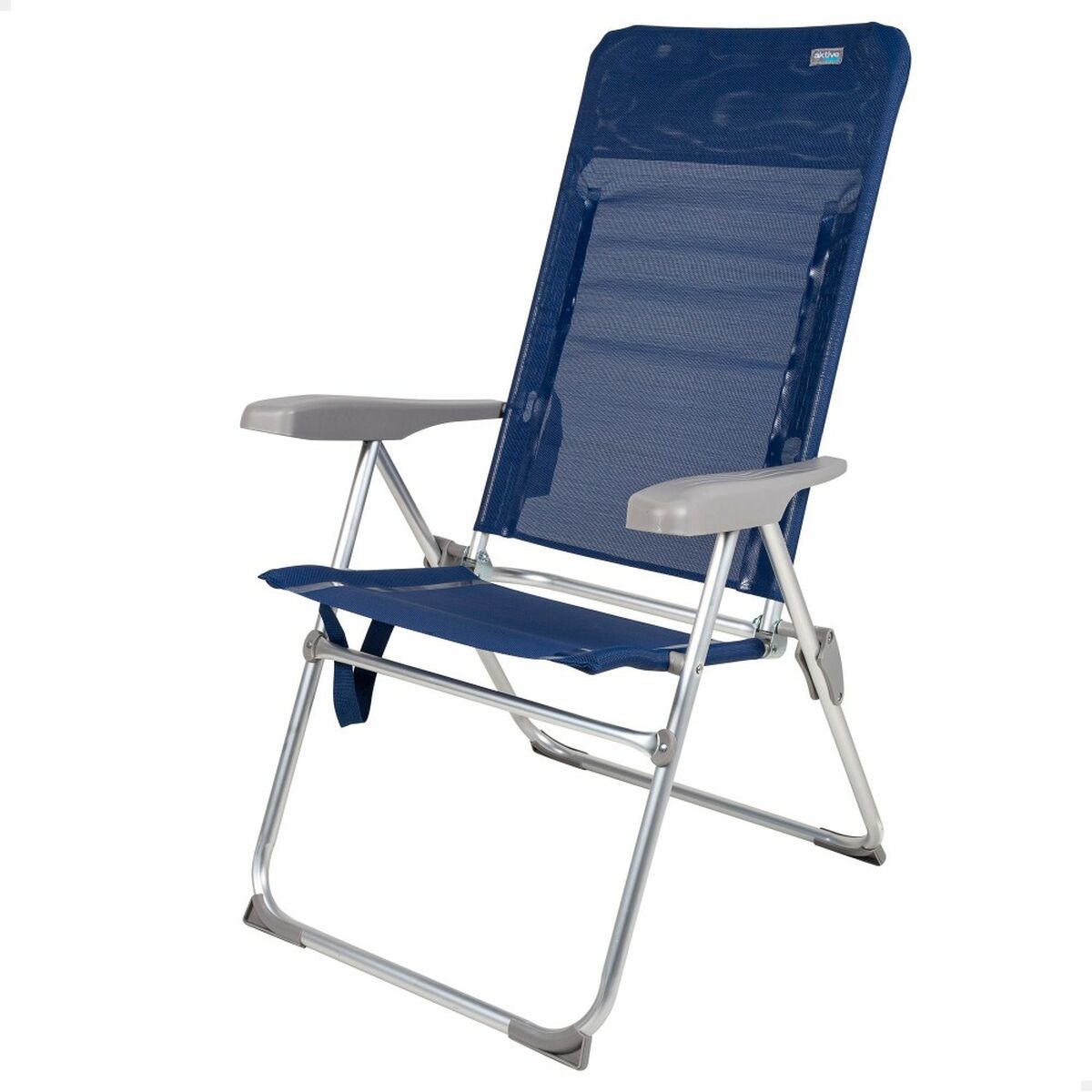 Strandstol Aktive Slim Hopfällbar Marinblå 47 x 107 x 66 cm (4 antal) - 9